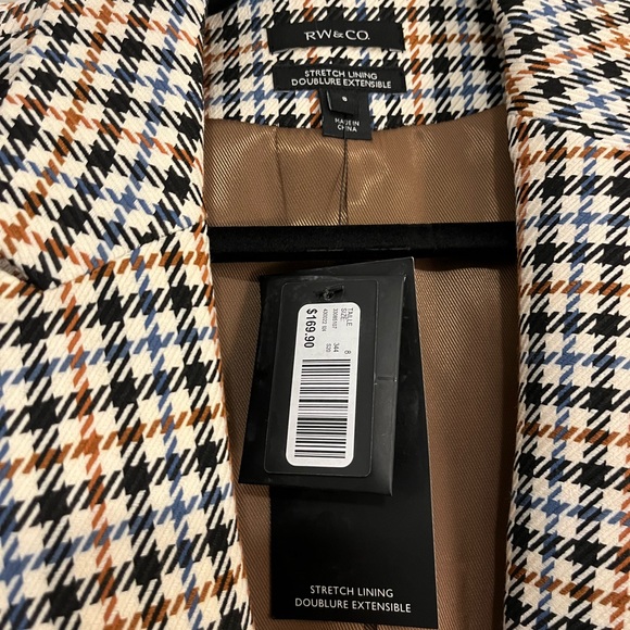 Gingham blazer. Brand new with tags - Picture 2 of 2